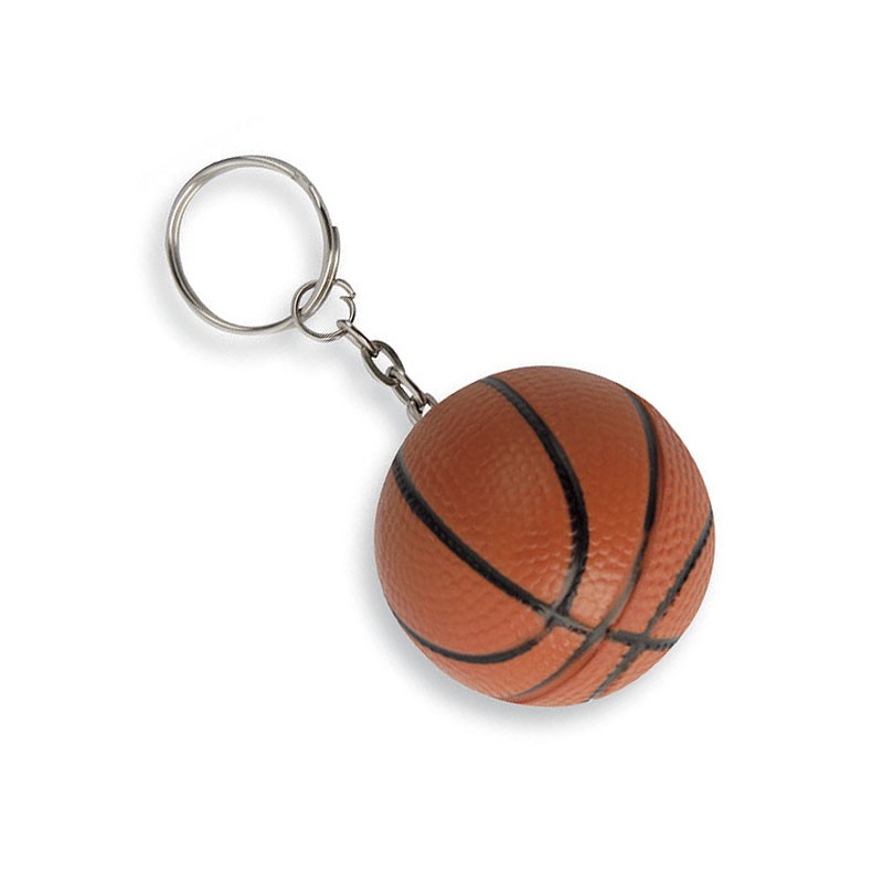 50 PEZZI Simpatico portachiavi antistress anti stress a forma di palla basket 