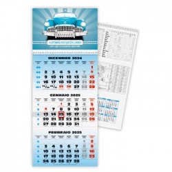 Calendario 2026 Trittico con Spirale