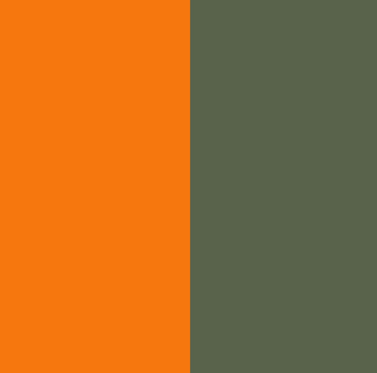 Arancio - verde militare